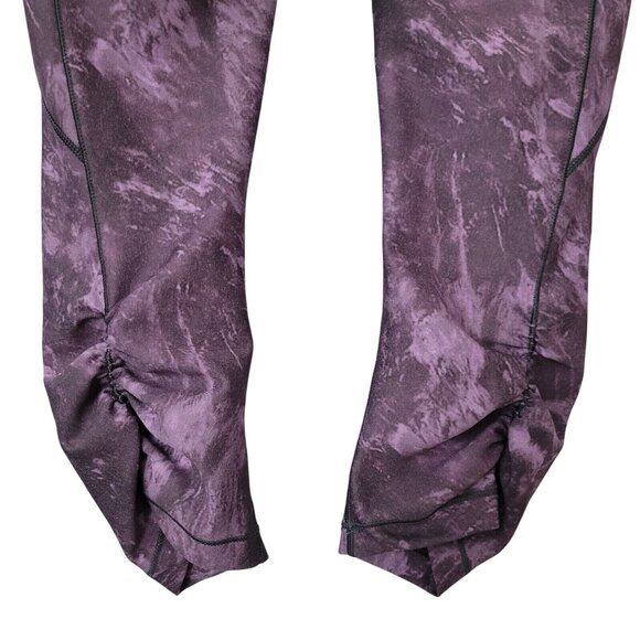 Calia by Carrie Underwood Leggings Womens Size XS Purple Rouched Cropped Workout - Picture 6 of 7